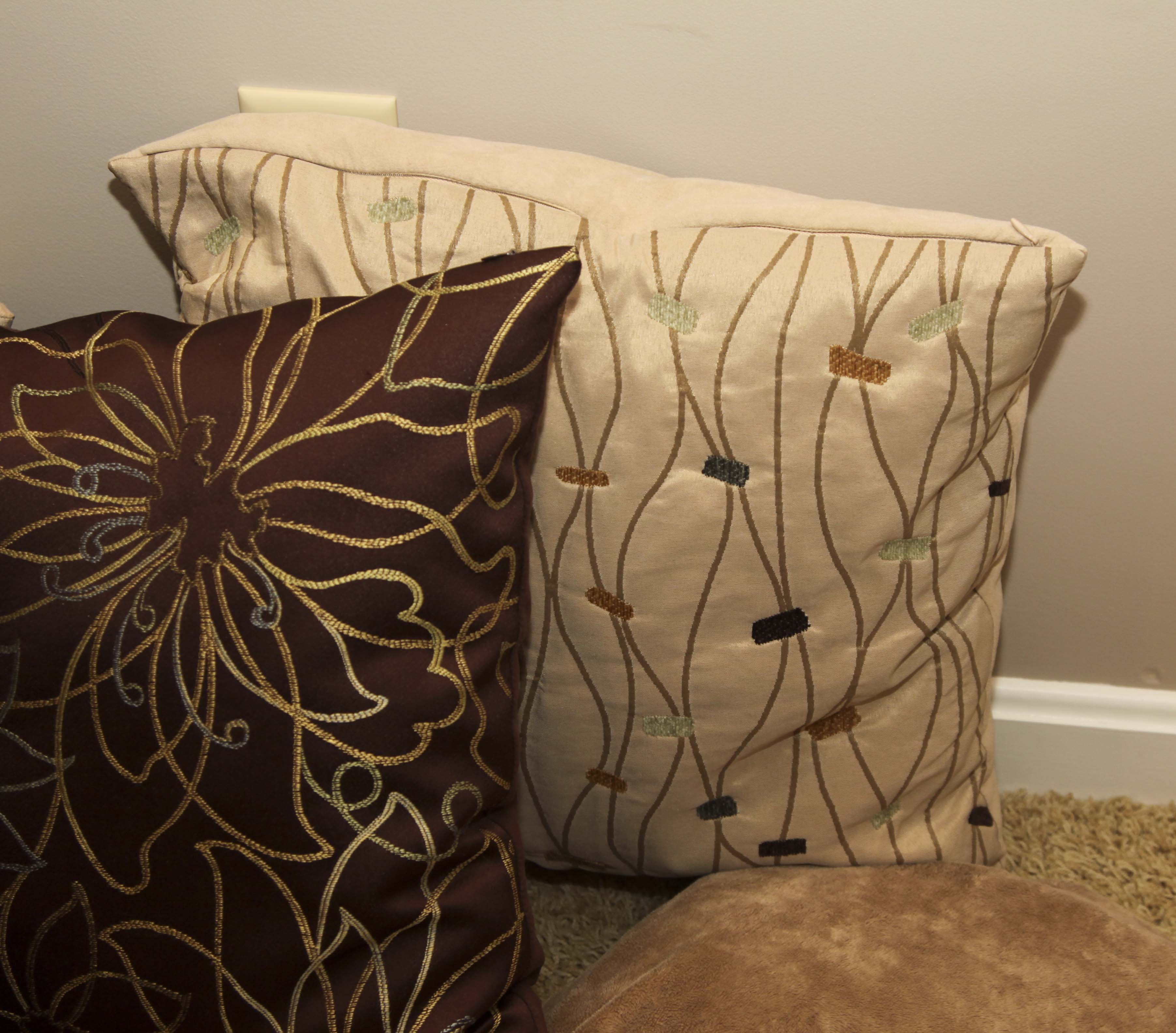 Cozy Brown and Tan Accent Pillows and Throws
