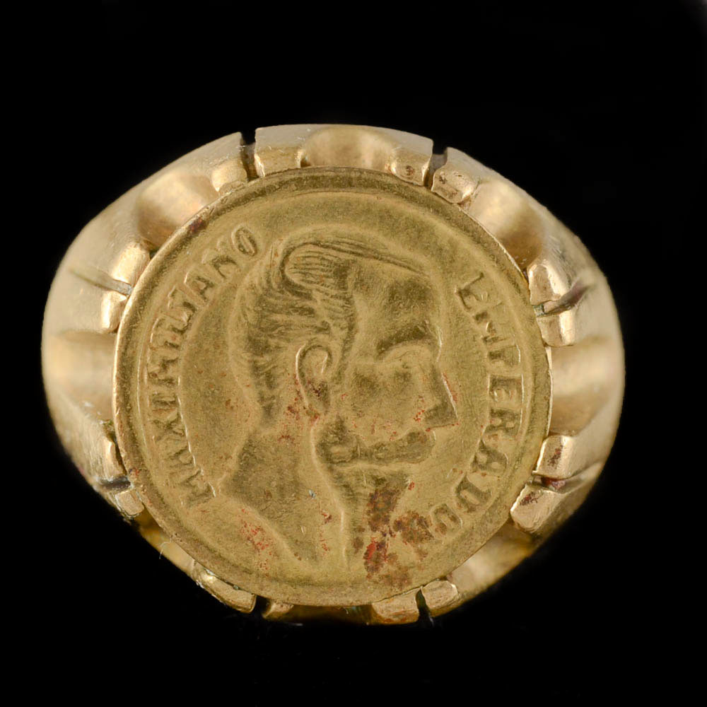 Emperor maximilian coin ring store