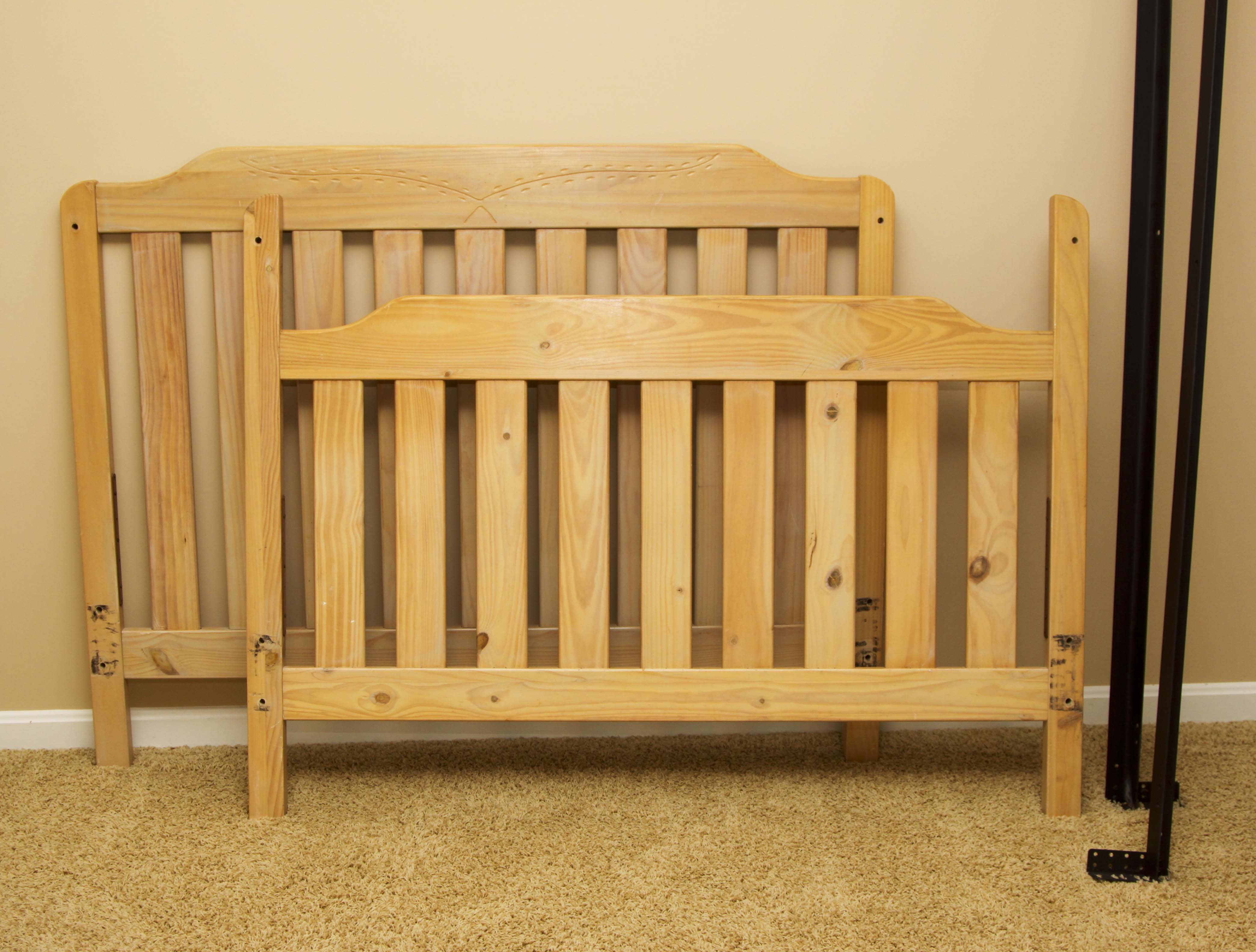 Full Size Knotty Pine Bed Frame