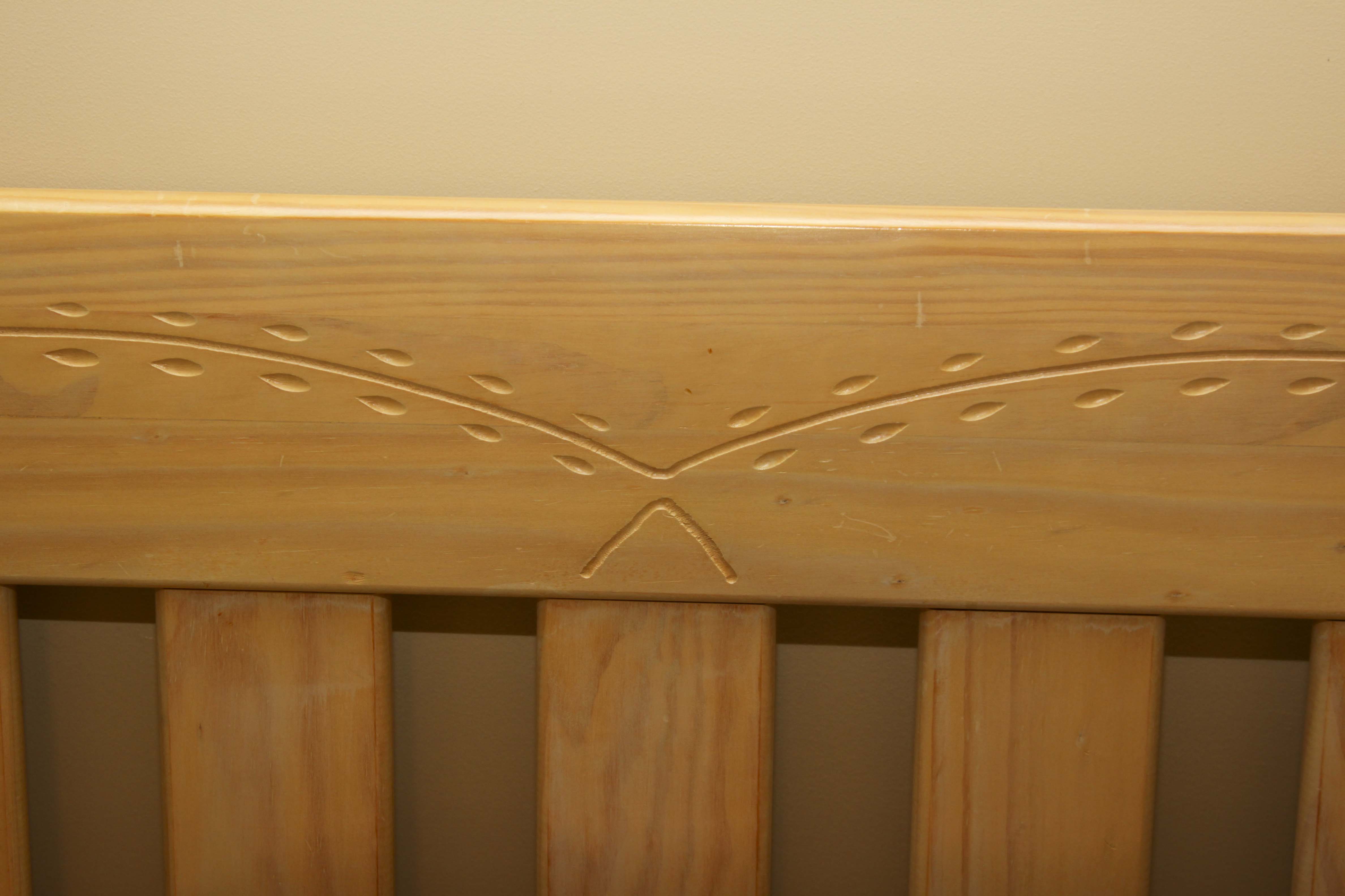 Full Size Knotty Pine Bed Frame