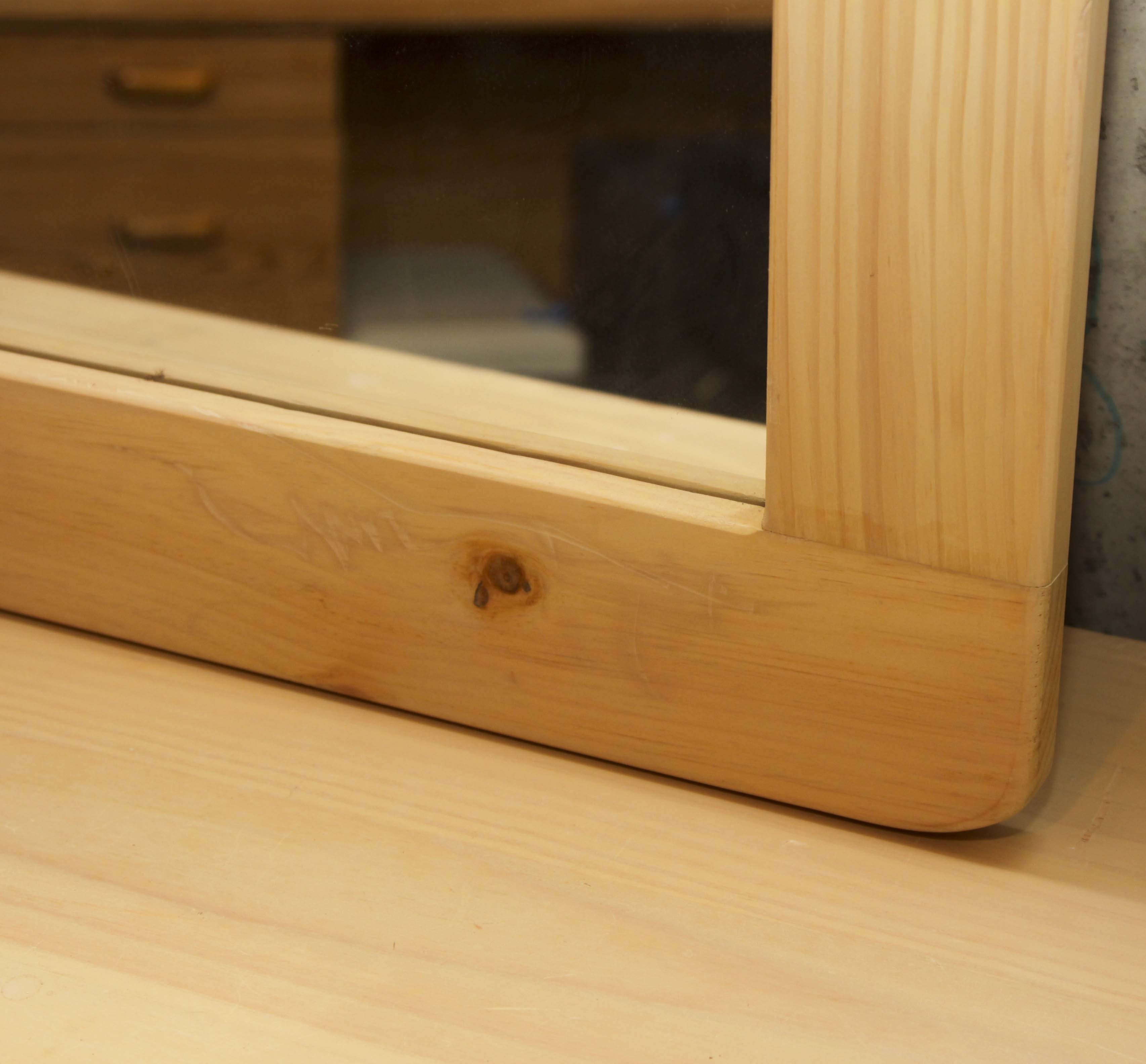 Convertible Knotty Pine Dresser/Changing Table with Mirror