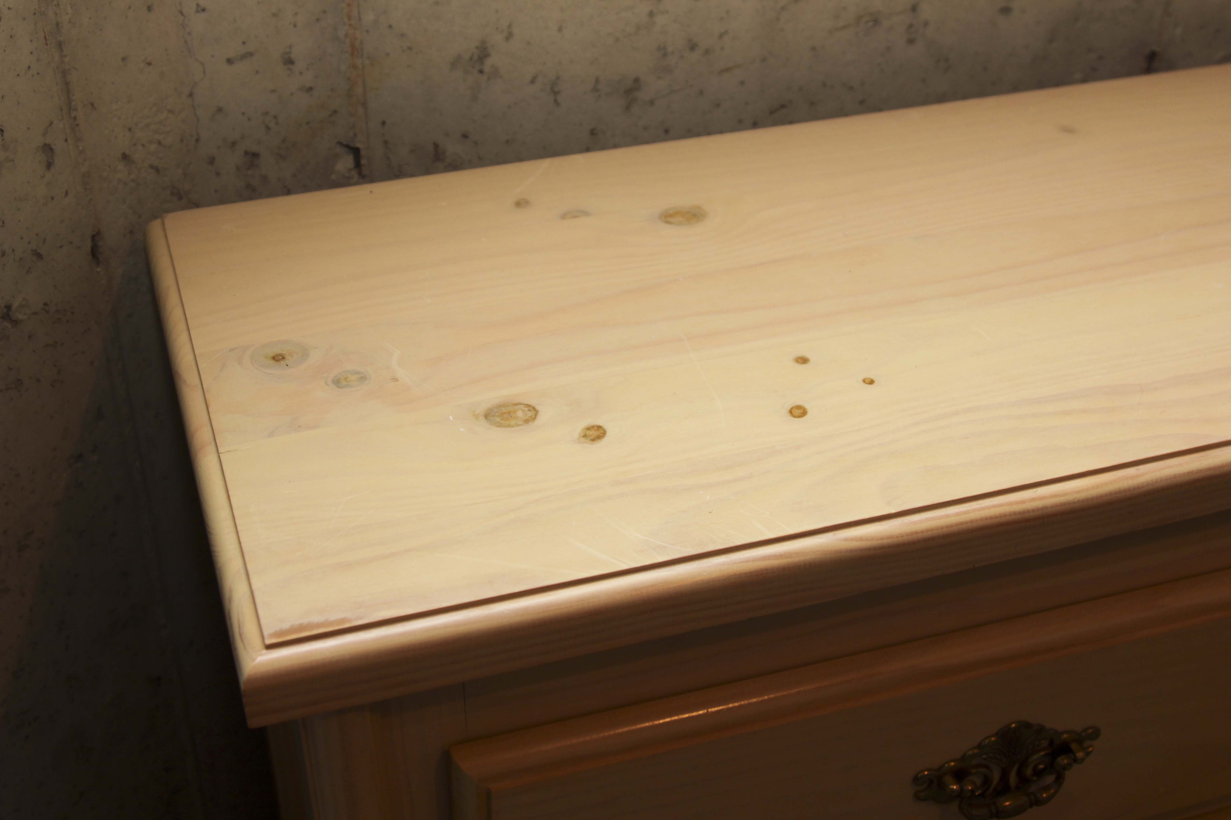 Convertible Knotty Pine Dresser/Changing Table with Mirror