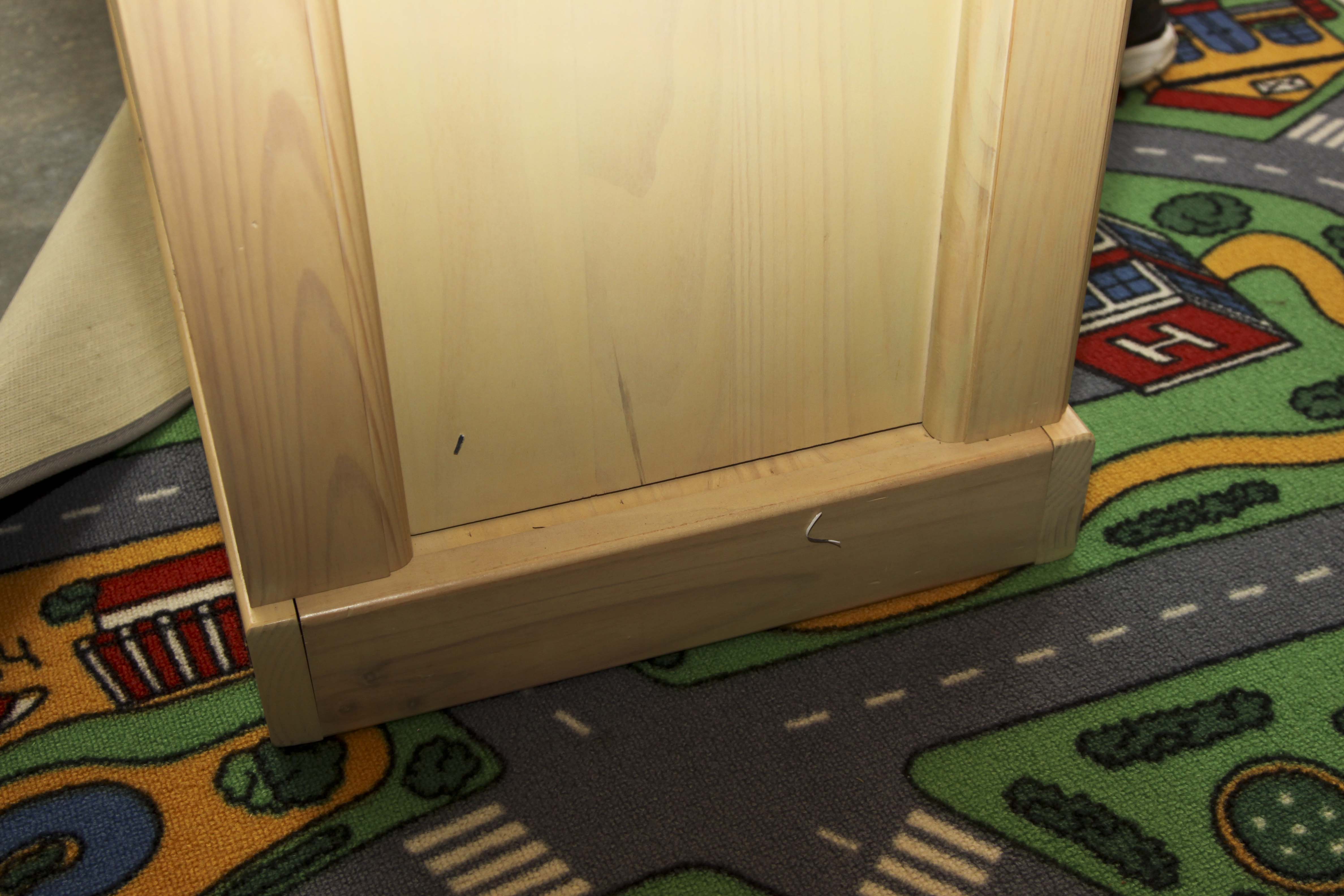 Convertible Knotty Pine Dresser/Changing Table with Mirror