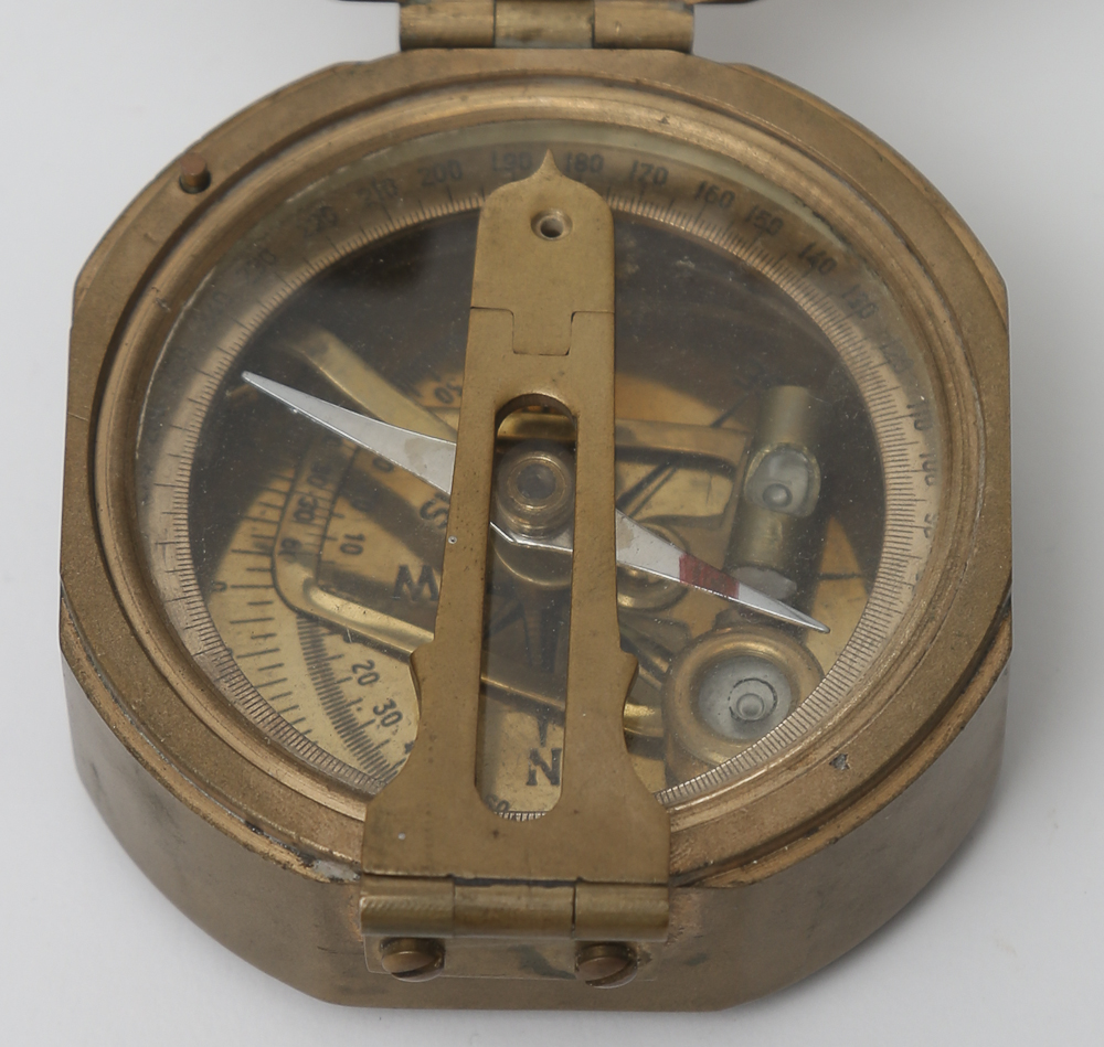 Vintage Stanley London Natural Sine Miner's Compass