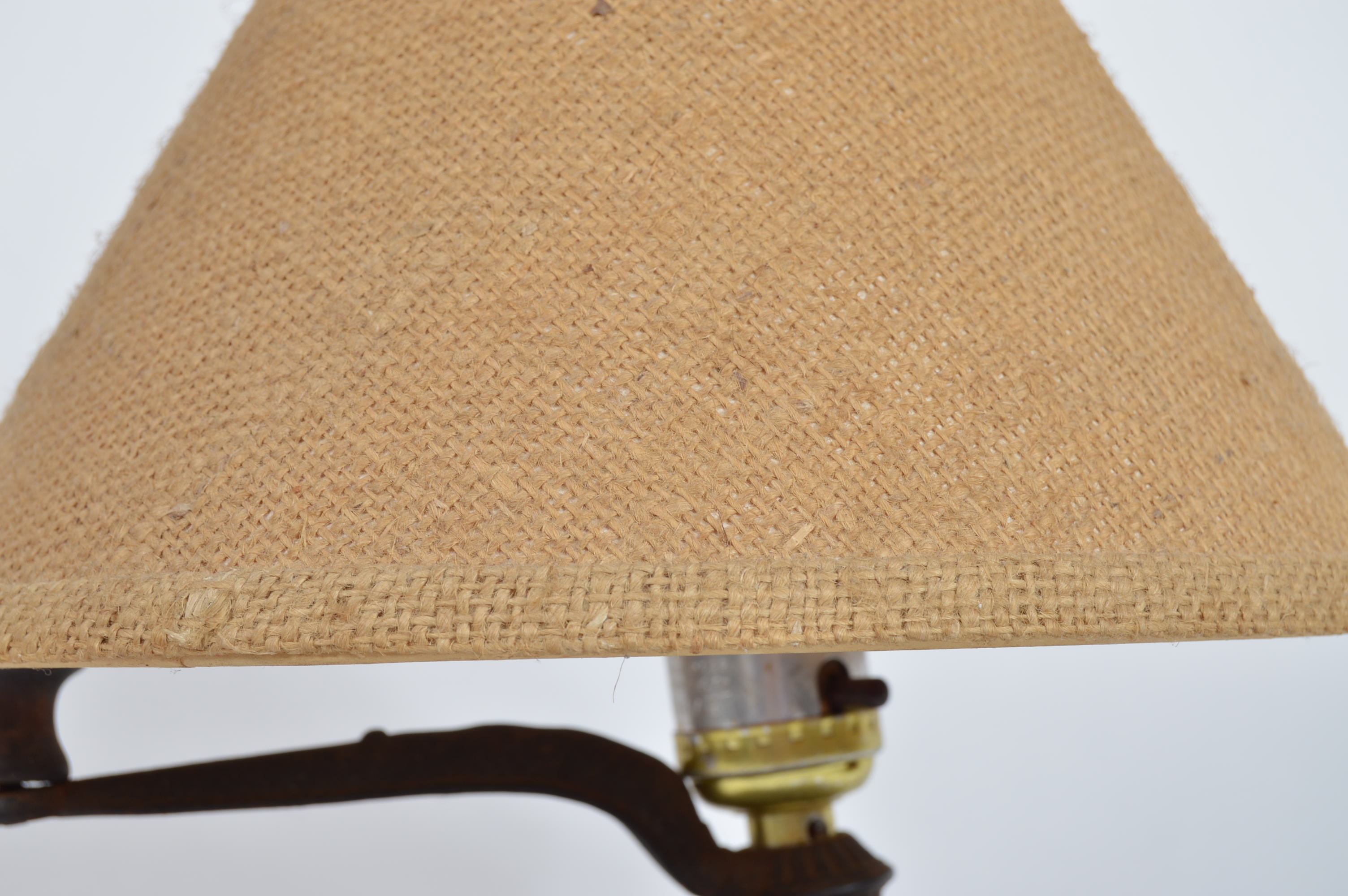 Vintage Coffee Grinder Lamp