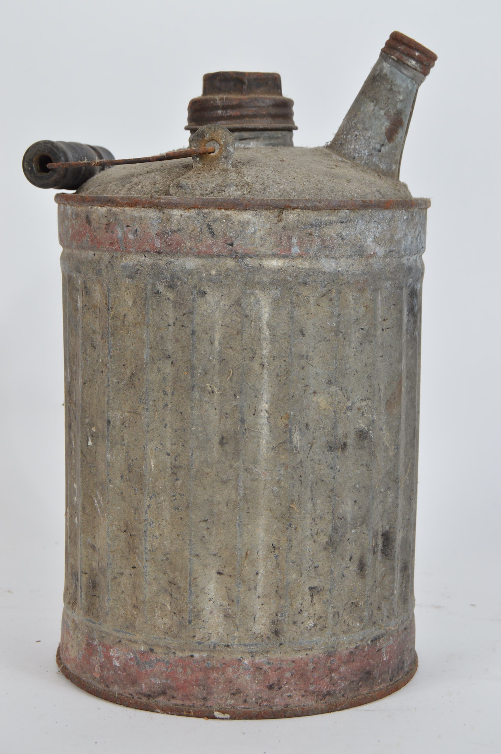 Vintage Metal Gas Can and Funnel