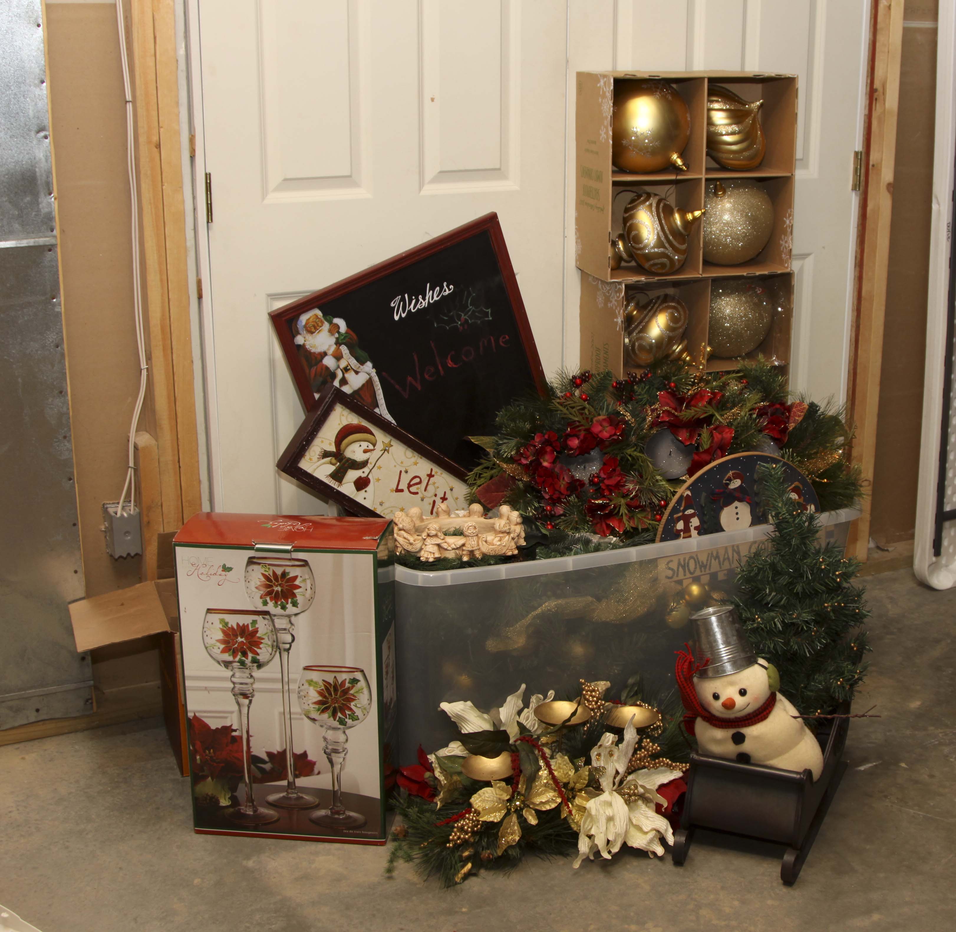 Generous Group of Holiday Decor