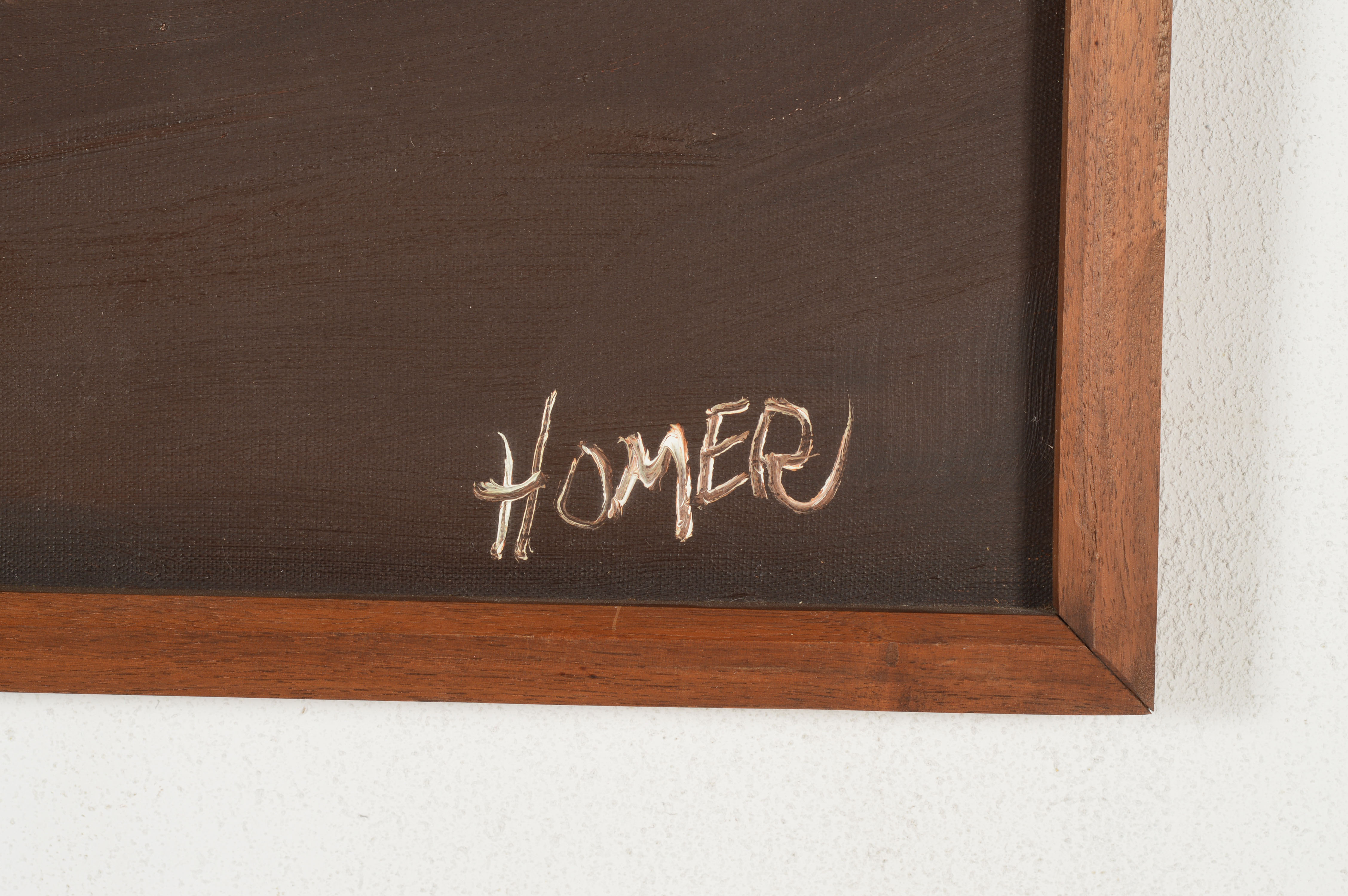 Impasto Boat Scene by Homer Costello