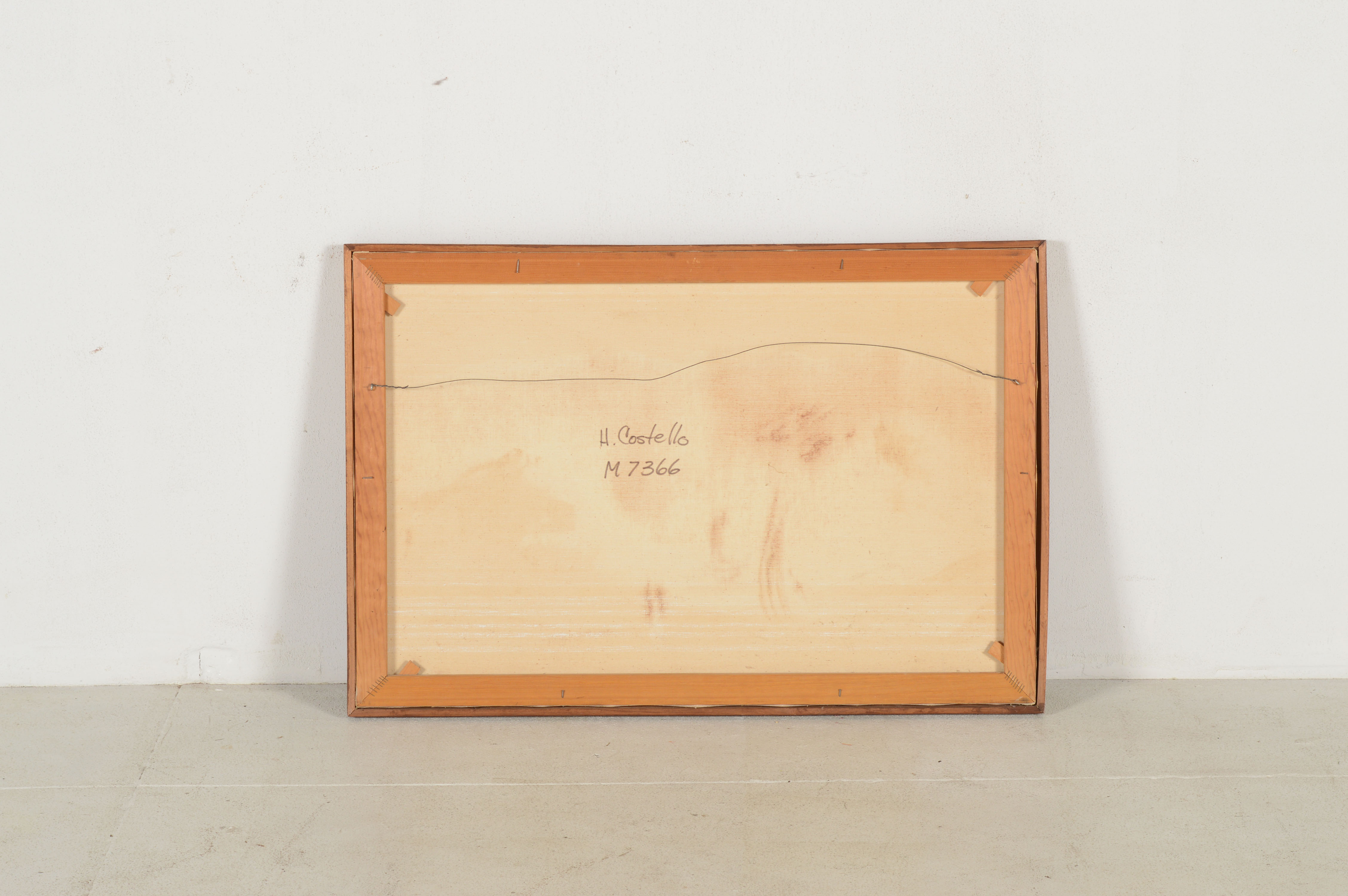 Impasto Boat Scene by Homer Costello