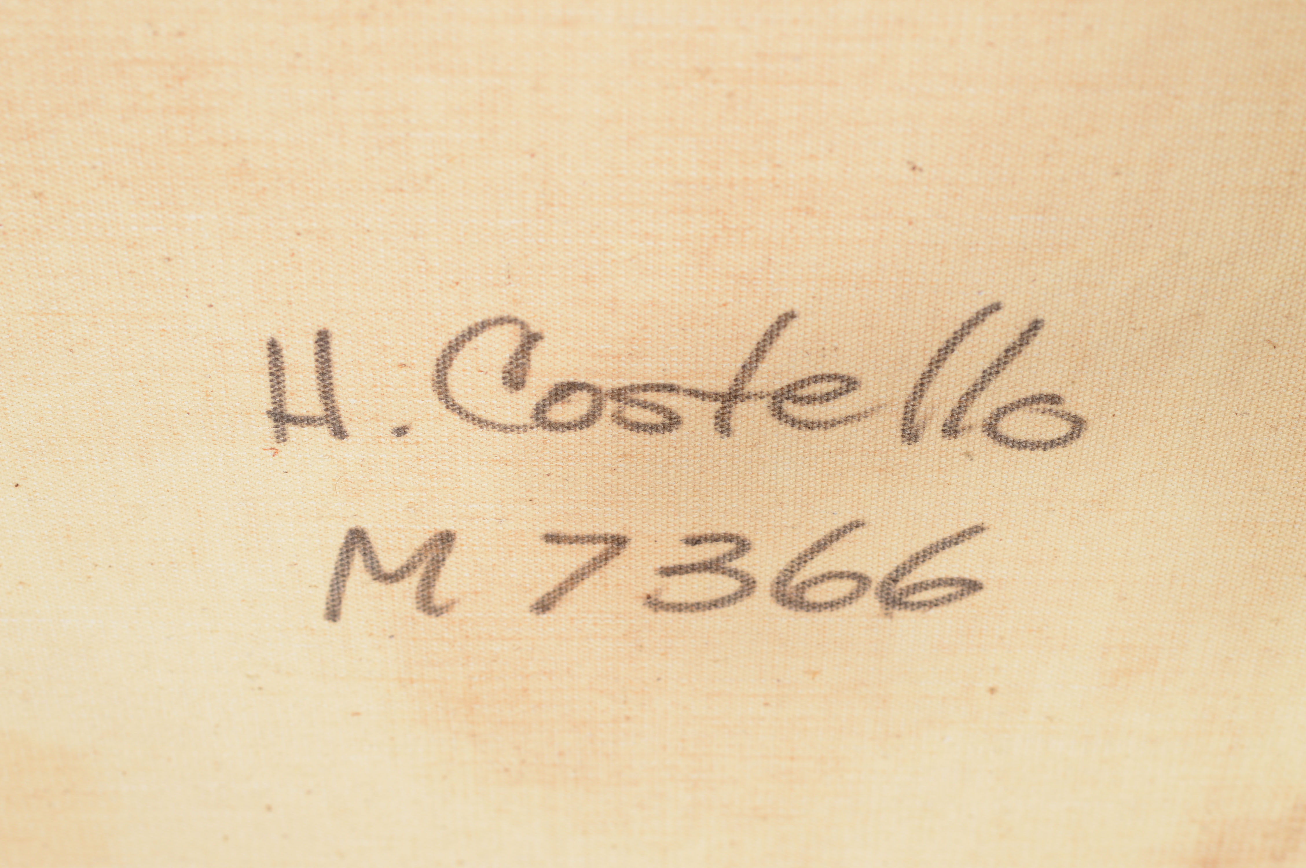 Impasto Boat Scene by Homer Costello