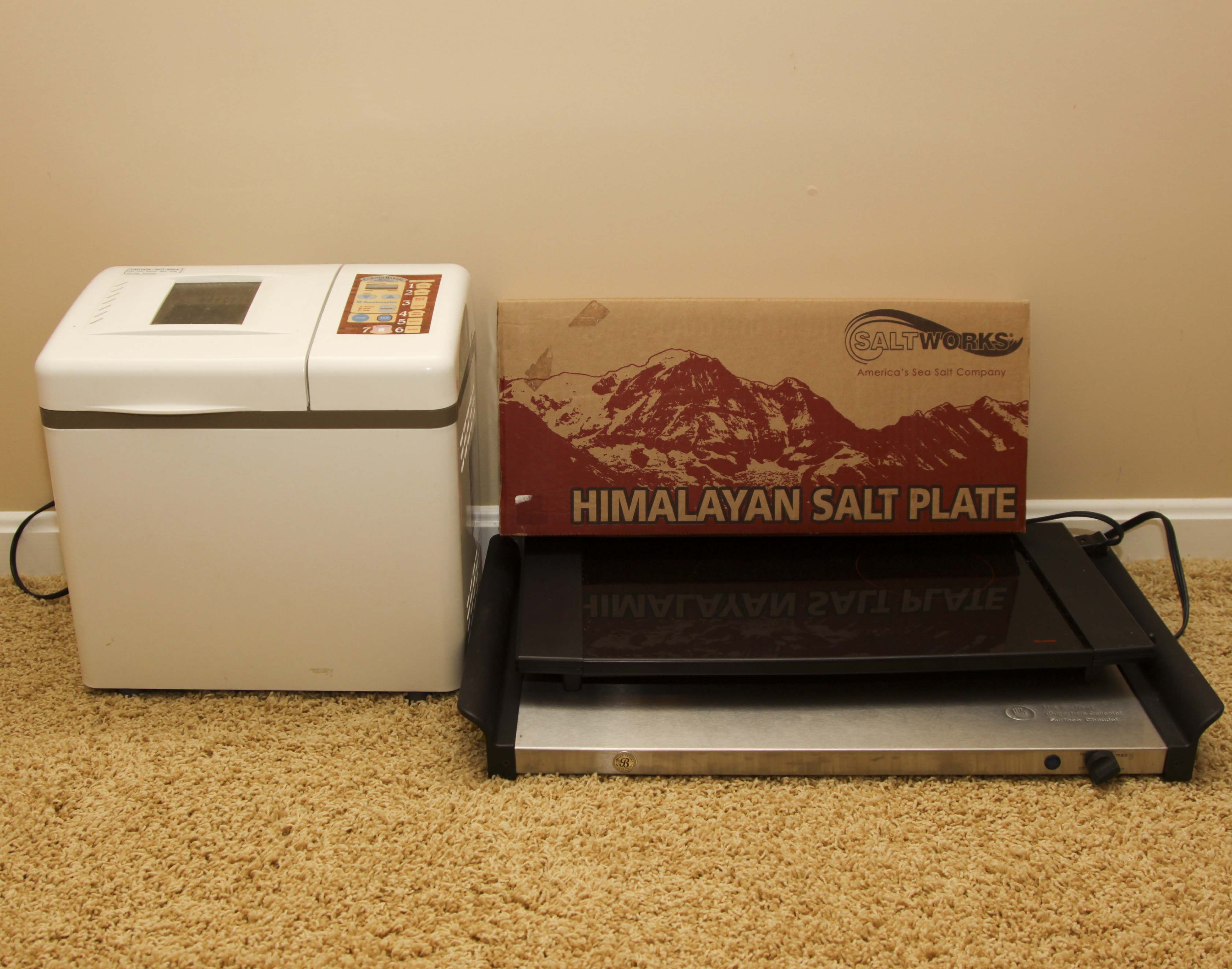 Bread Machine, Warming Trays and More