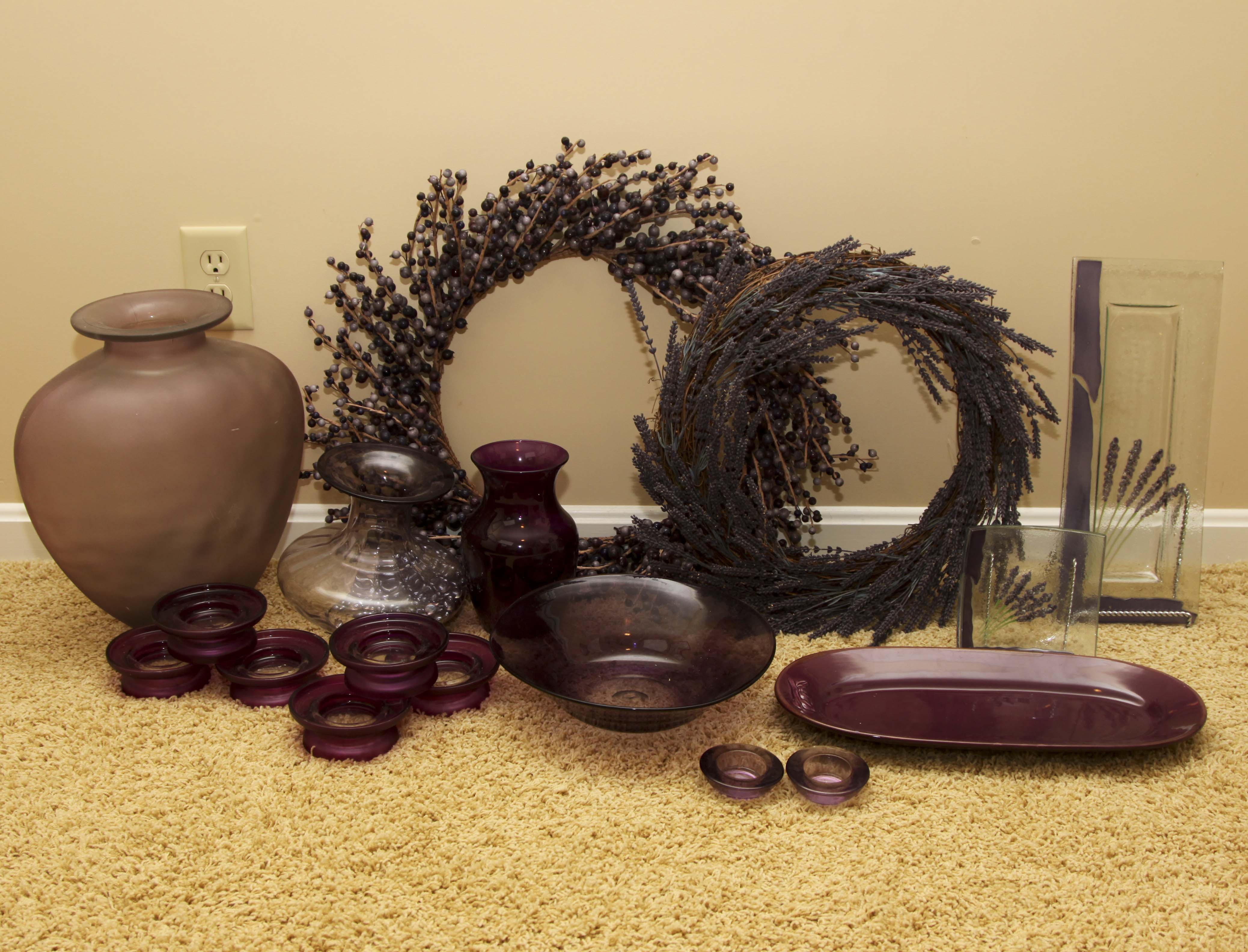 Home Decor Group in Shades of Purple