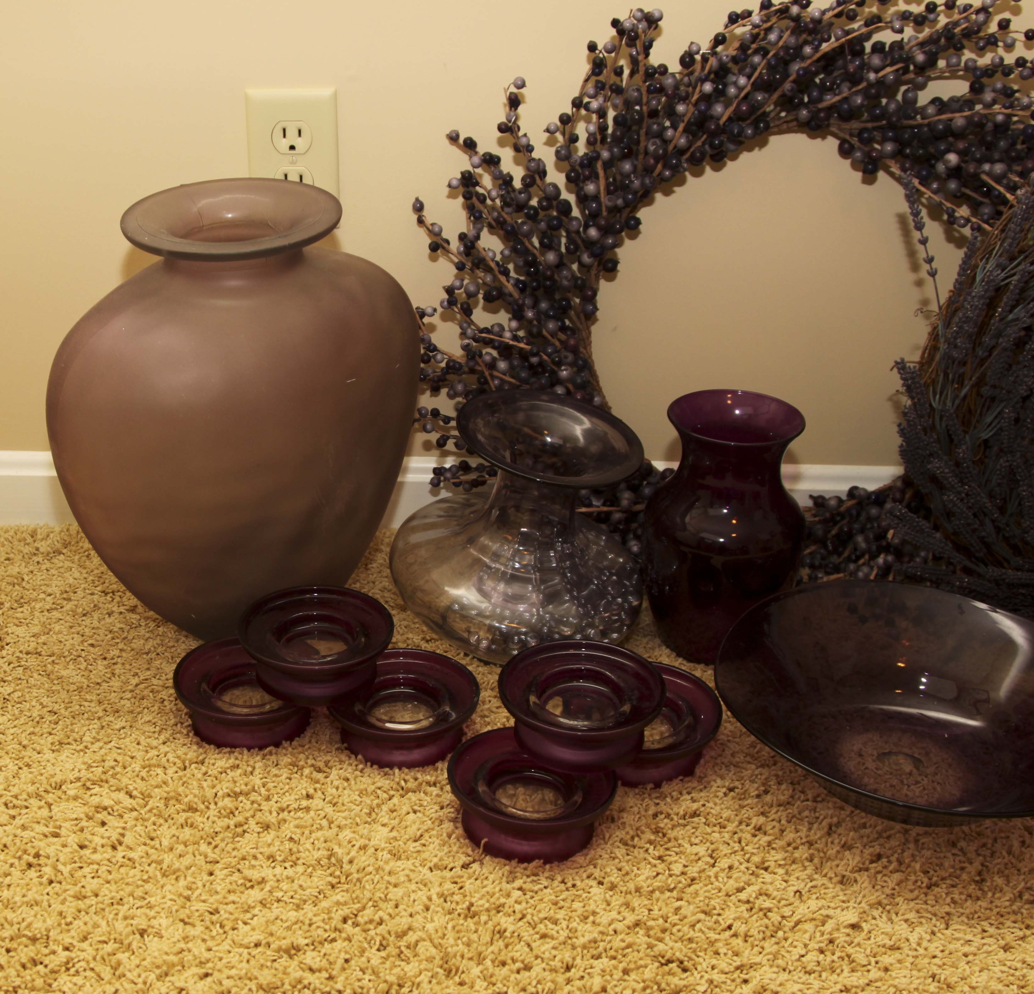 Home Decor Group in Shades of Purple