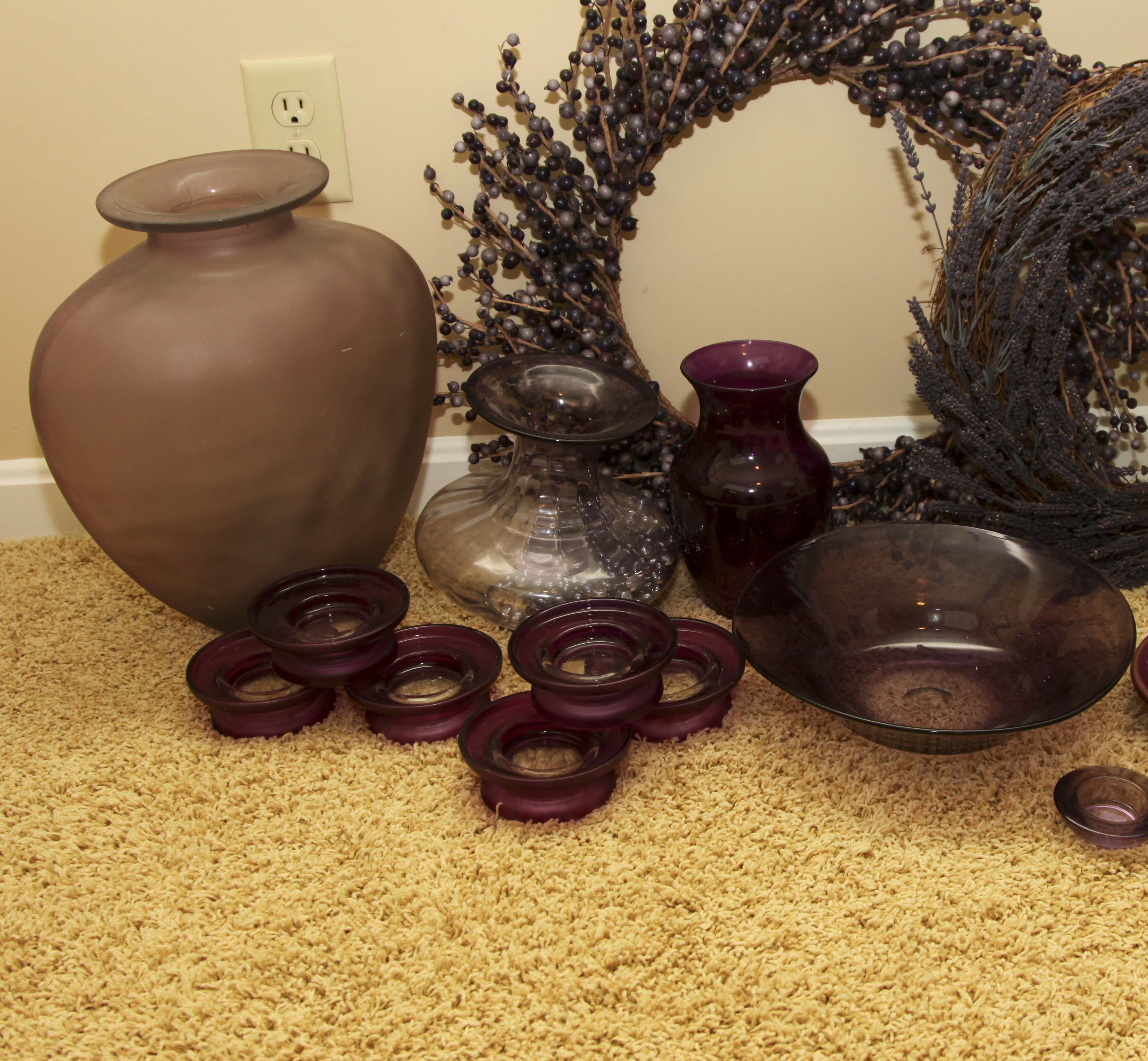 Home Decor Group in Shades of Purple