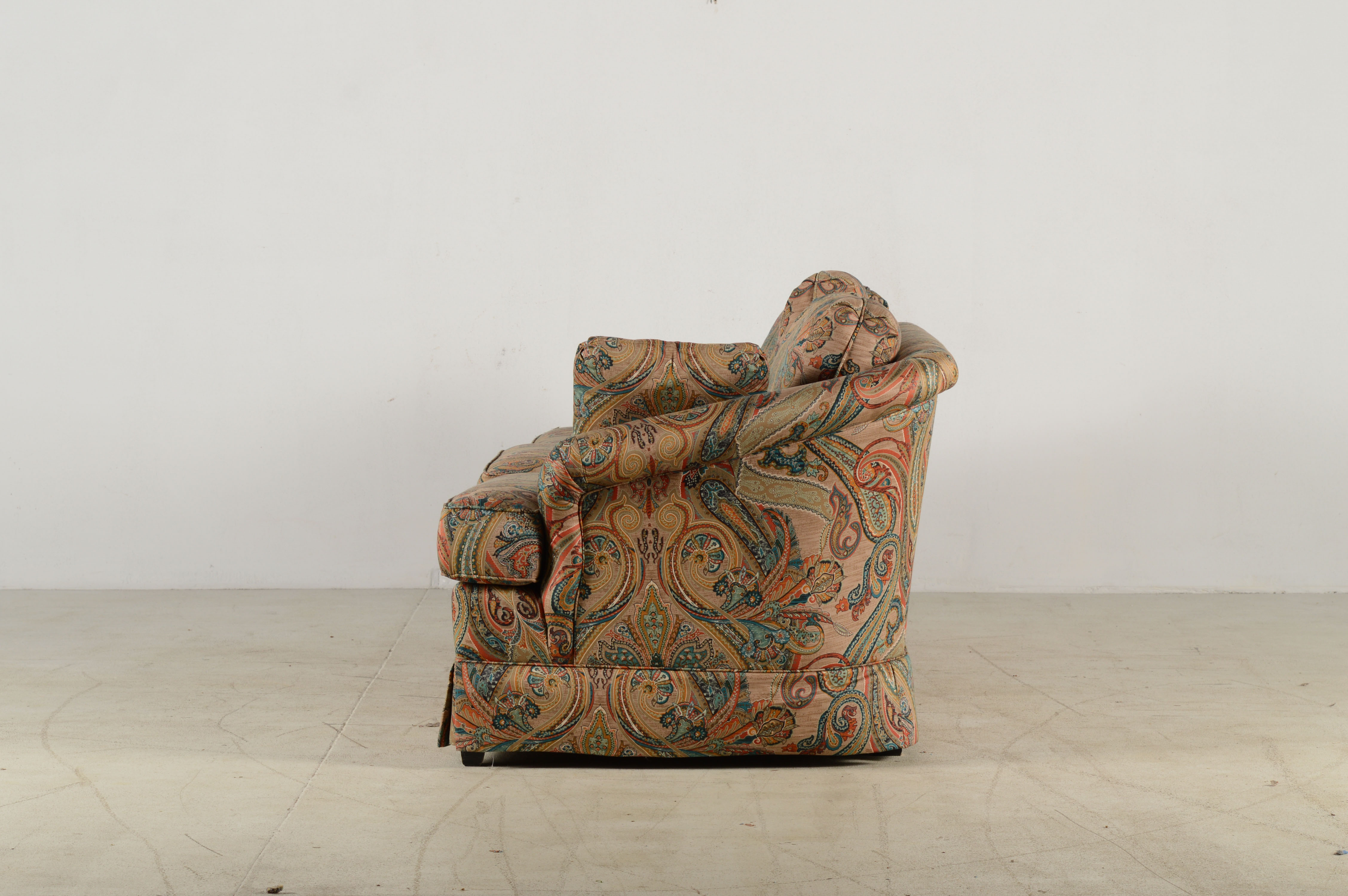 J. Royale Paisley Print Sofa