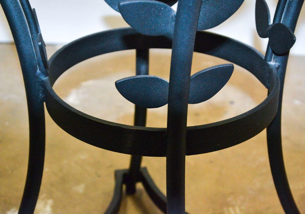 Glass Top Wrought Iron Table