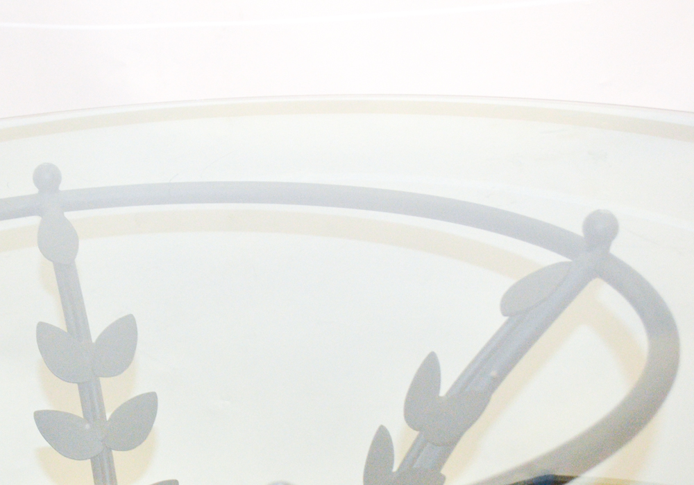 Glass Top Wrought Iron Table