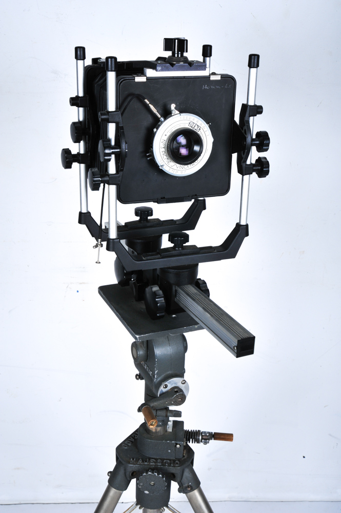 Ilex 4x5 Large View Camera With Calumet Case and Majestic Tripod