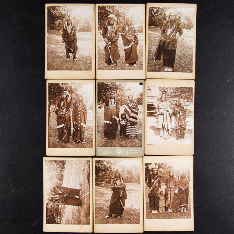 1896 Native American Cincinnati Zoo Photographs by Enno Meyer