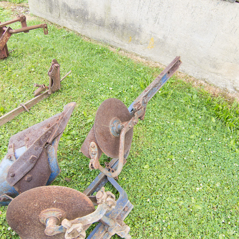 Vintage Tractor Cultivator-Tiller Attachment