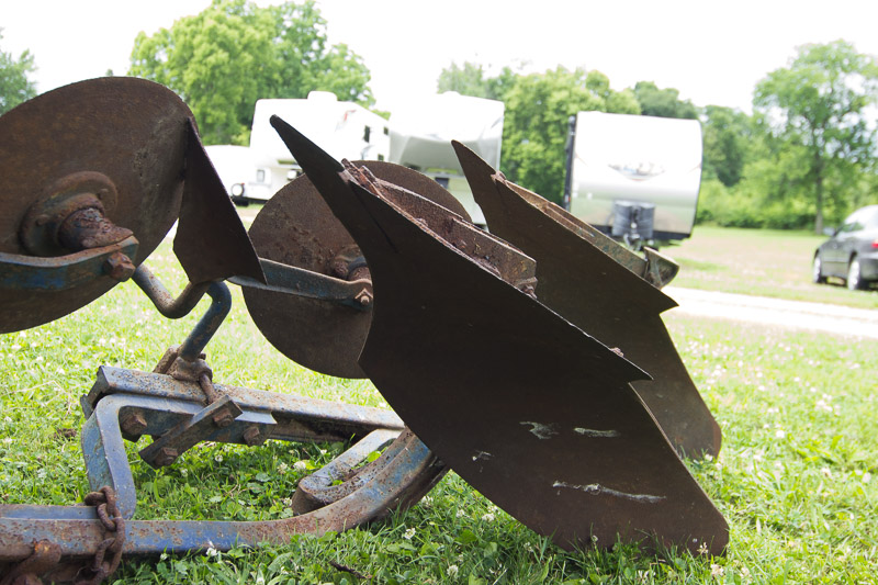 Vintage Tractor Cultivator-Tiller Attachment