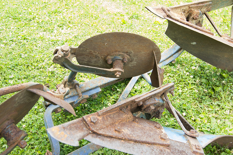 Vintage Tractor Cultivator-Tiller Attachment