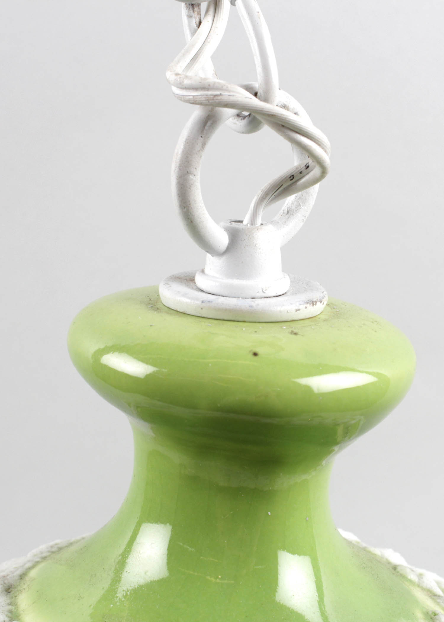 Mid Century Modern Ceramic Hanging Lamp