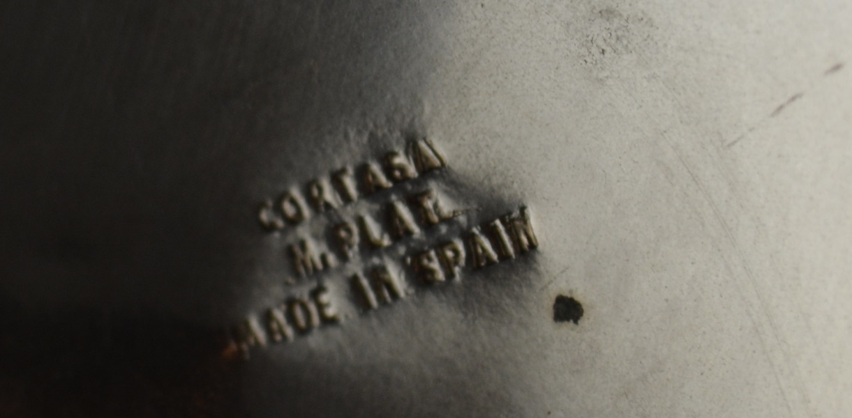 Six Cortaga Silver Plated Grape Cluster Stem Champagne Glasses