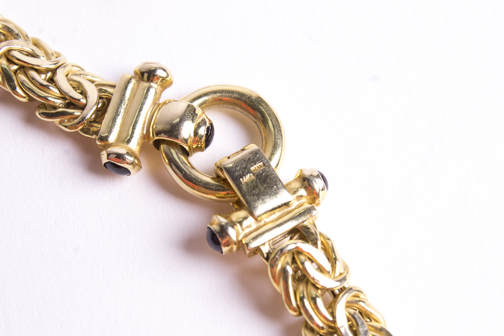 14K Italian Gold Vior Necklace and Bracelet