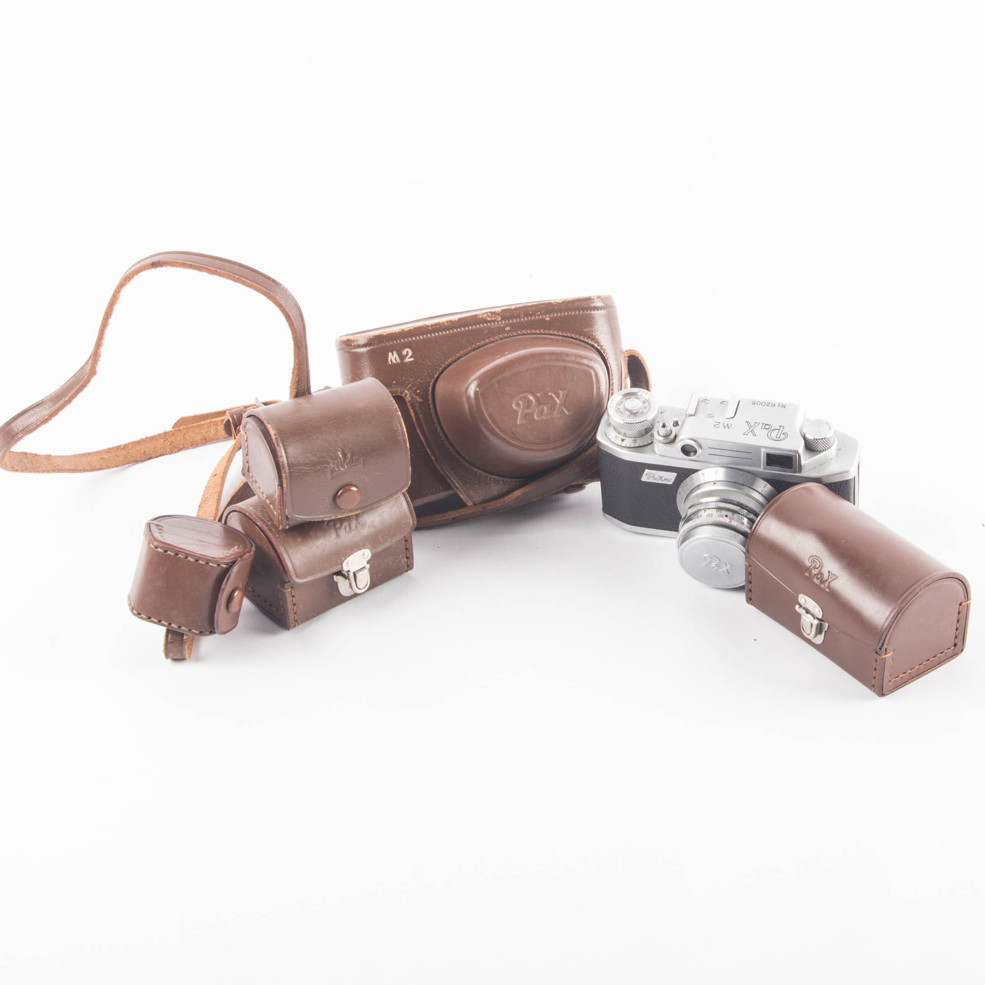 Vintage Pax M2 35mm Camera in Leather Case