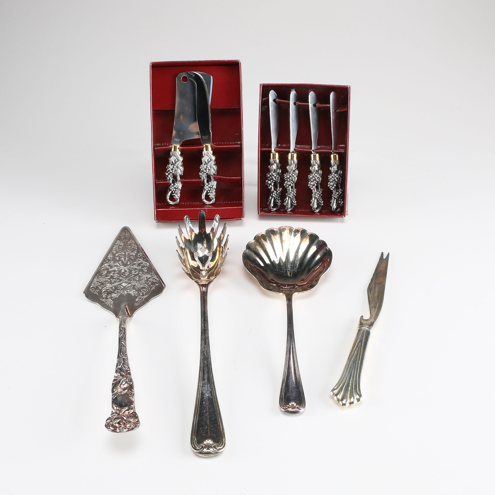 Silver Plated and Stainless Serving Assortment