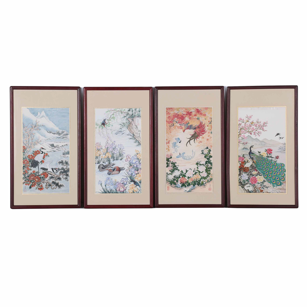 Complete Set of Wei Tseng Yang "Four Seasons" Prints