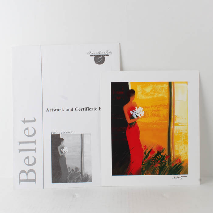 Seriolithograph "Pleine Floraison" by Emile Bellet