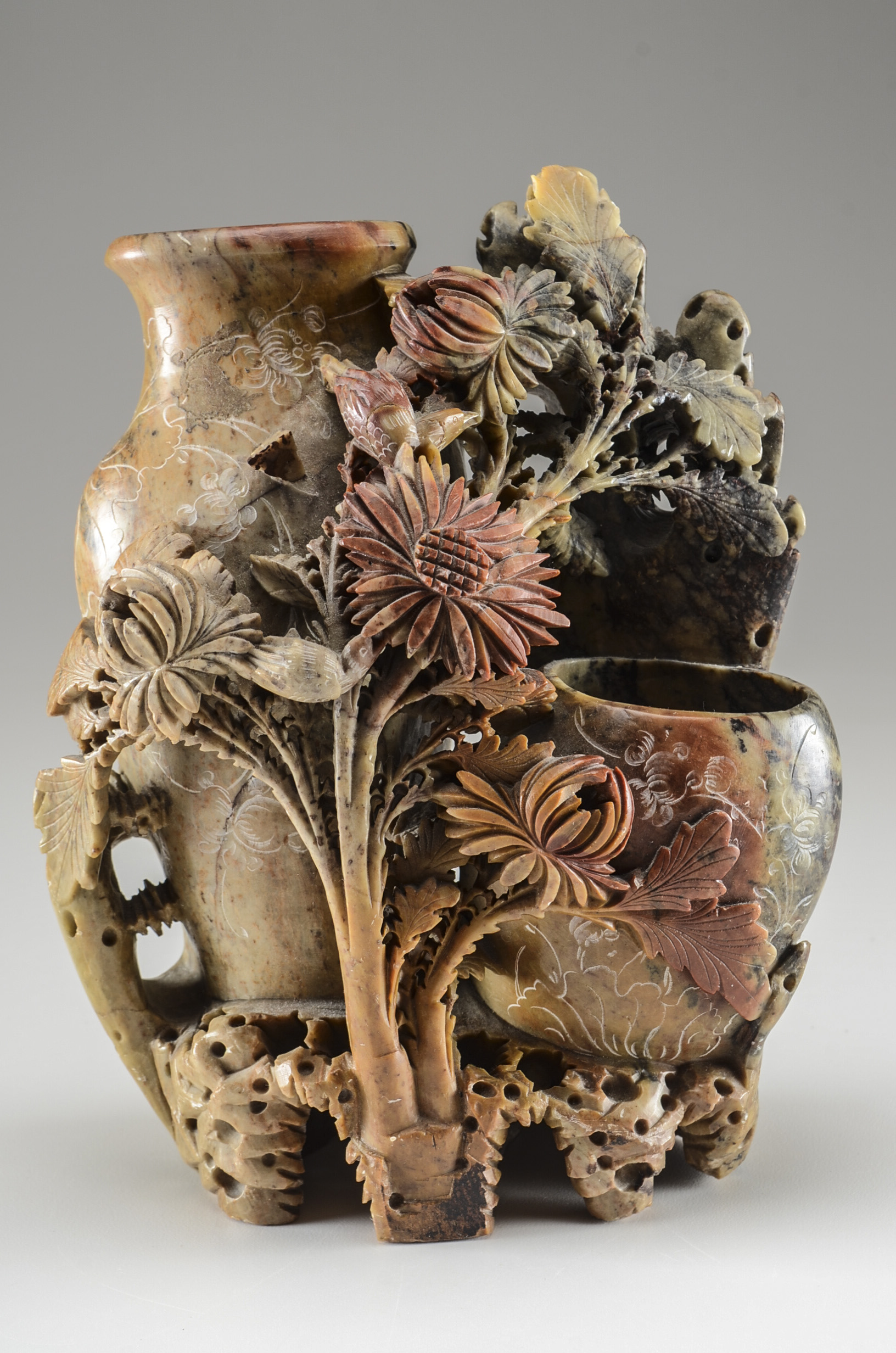 Soapstone Carved Vase