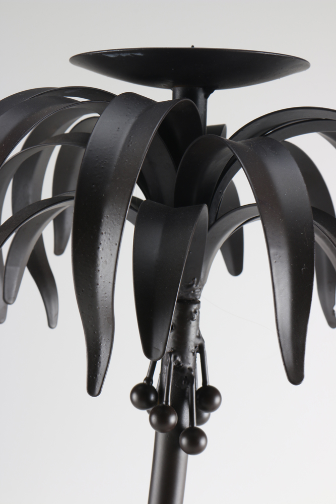 Pair of Palm Tree Candleholders