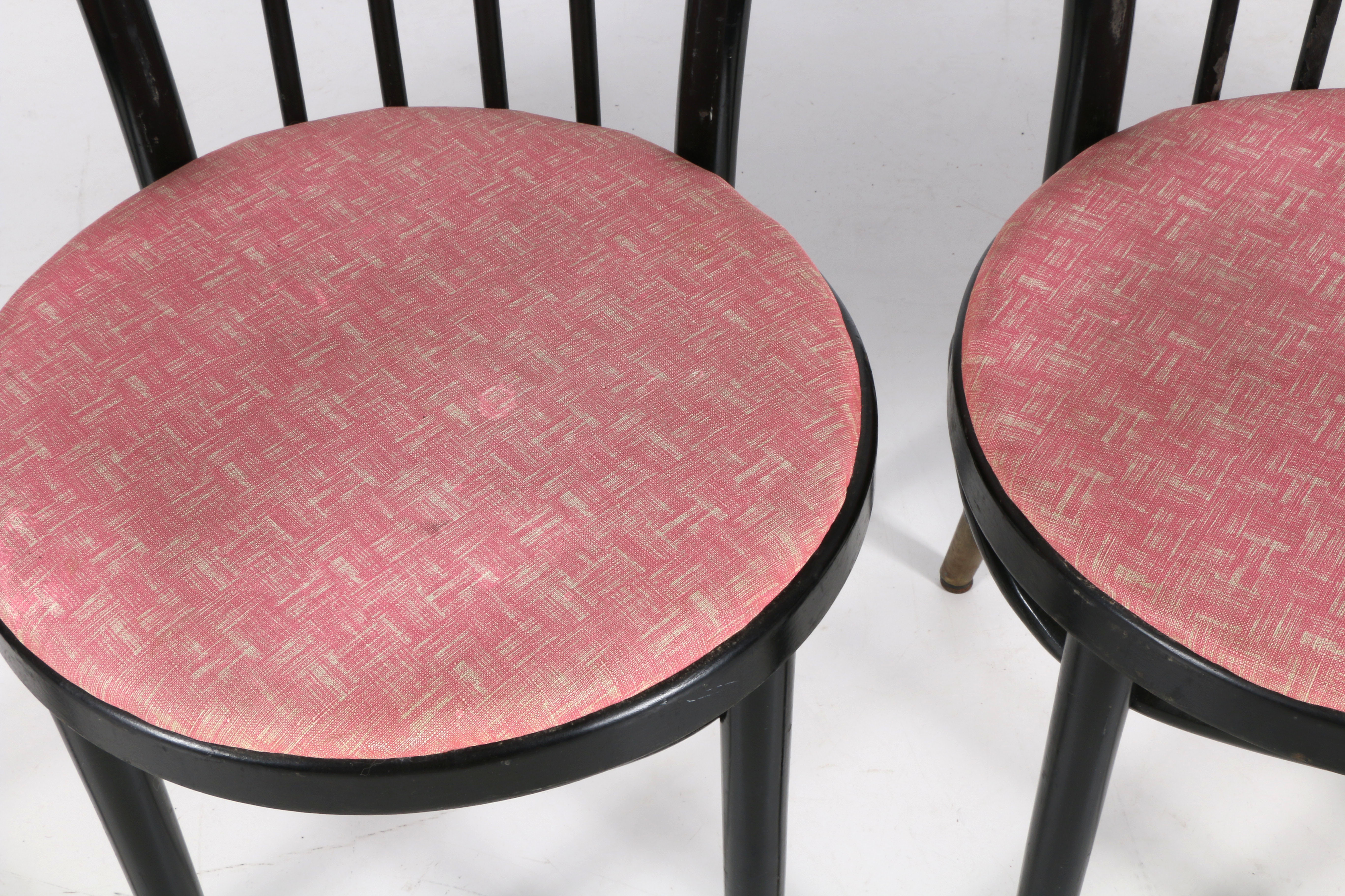 Set of Four Vintage Bent Wood Chairs