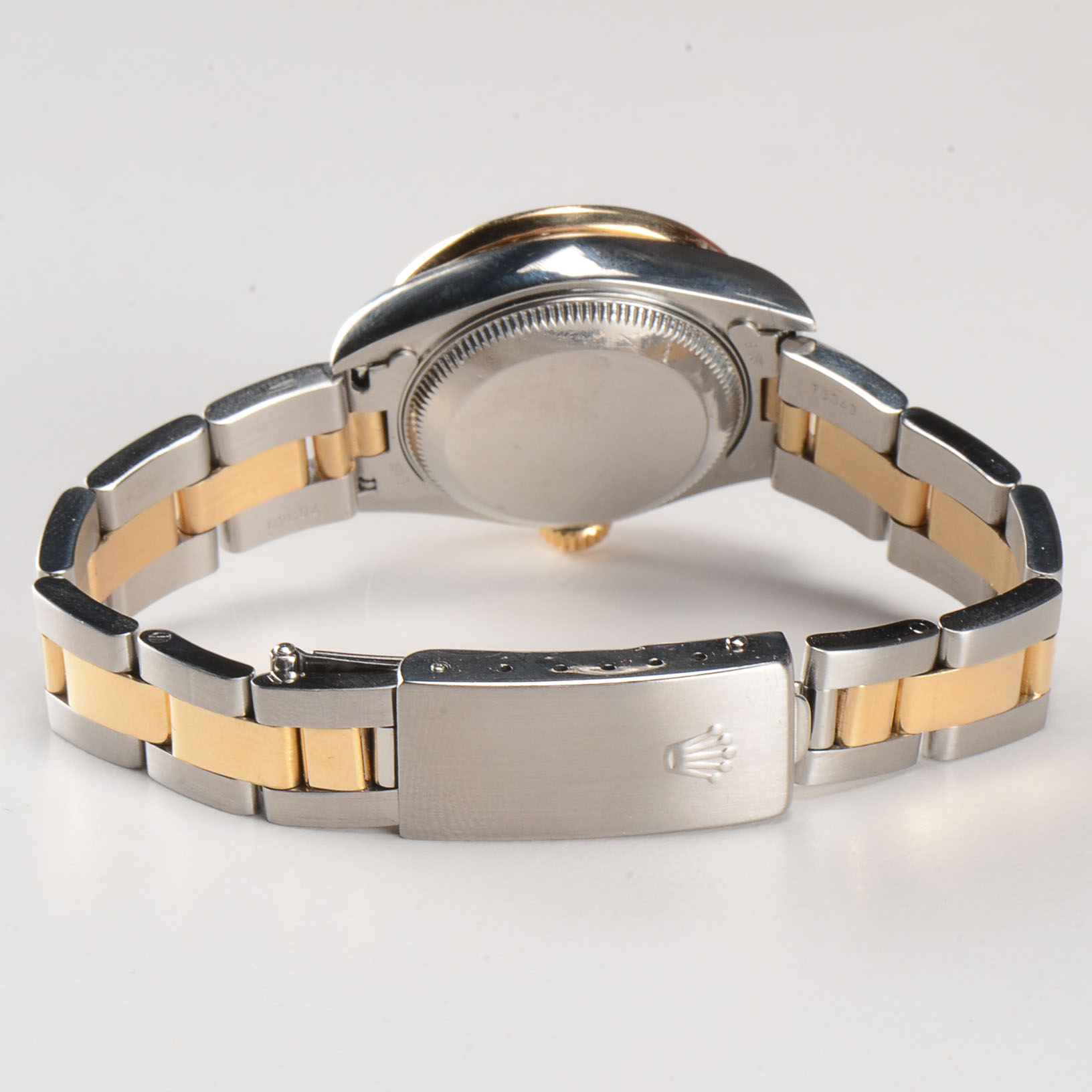 Women's Rolex Datejust 18K Yellow Gold and Stainless Steel Diamond Dial and Bezel Automatic Watch