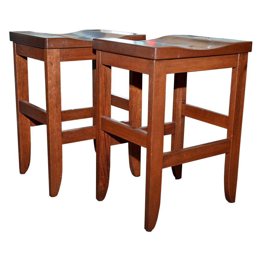 Pair of Amish Hills Clifton Stools