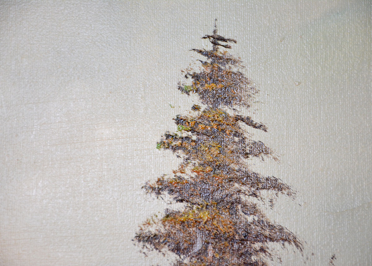 Large Framed and Signed Landscape Oil Painted by Beaker