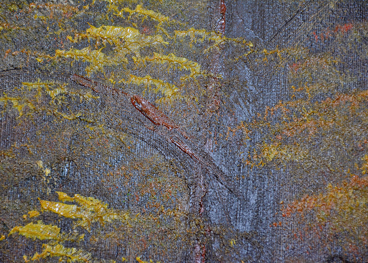 Large Framed and Signed Landscape Oil Painted by Beaker