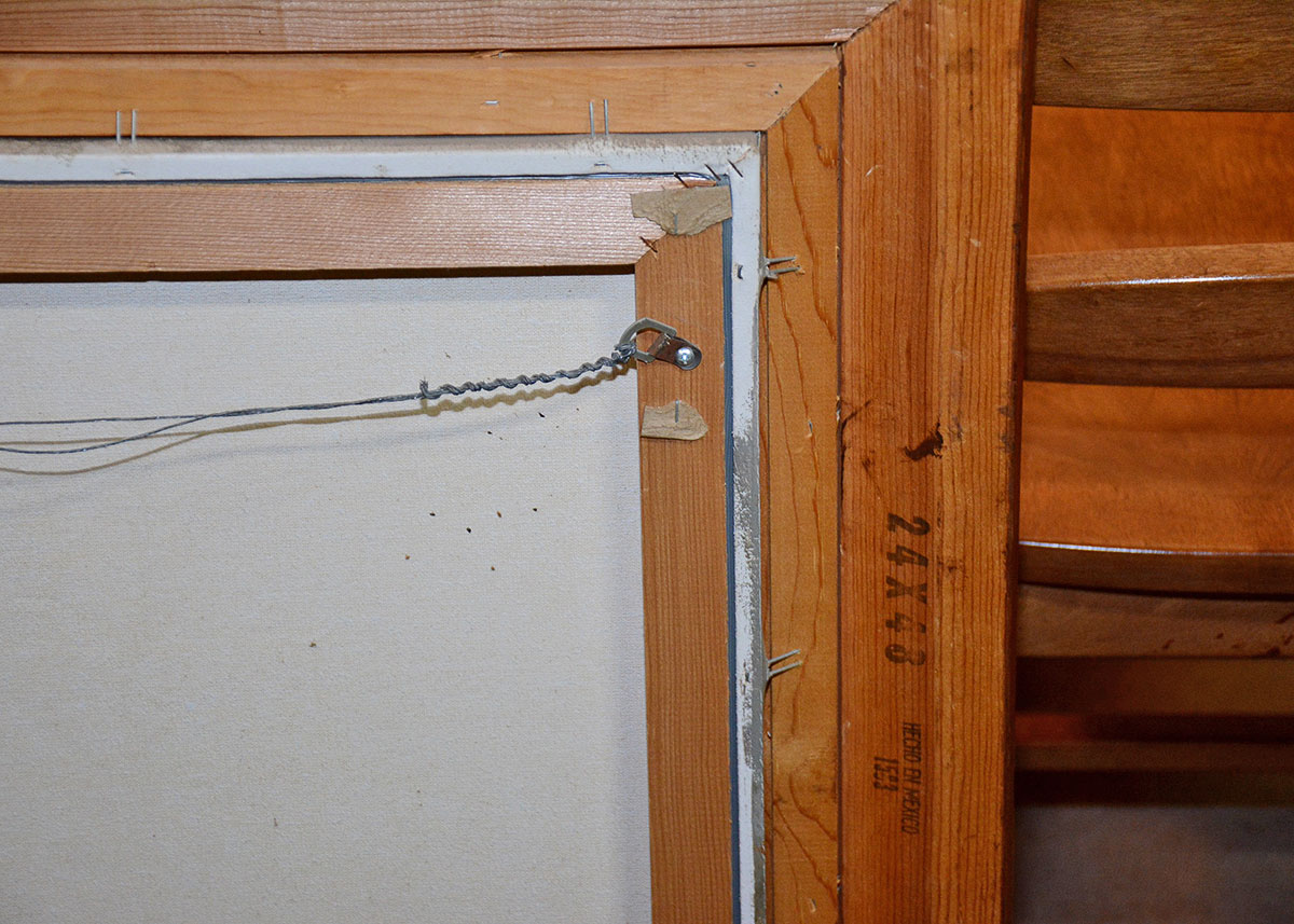 Large Framed and Signed Landscape Oil Painted by Beaker