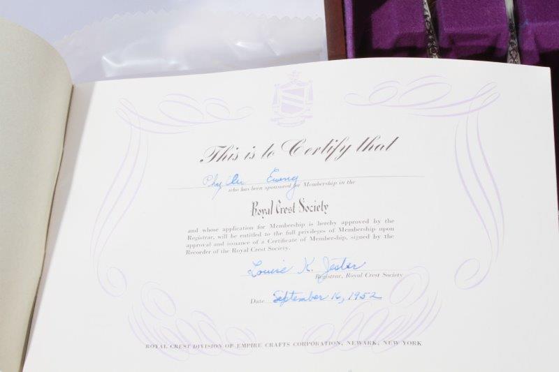 Royal Crest Sterling Silver "Promise" Flatware Set