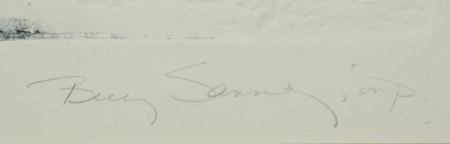 Becky Sansing Signed Limited Edition Aquatint Etching "Making Dreams Real"