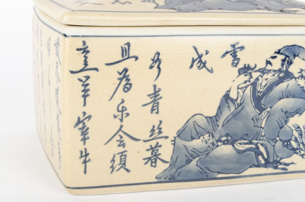 Chinese Ceramic Lidded Box