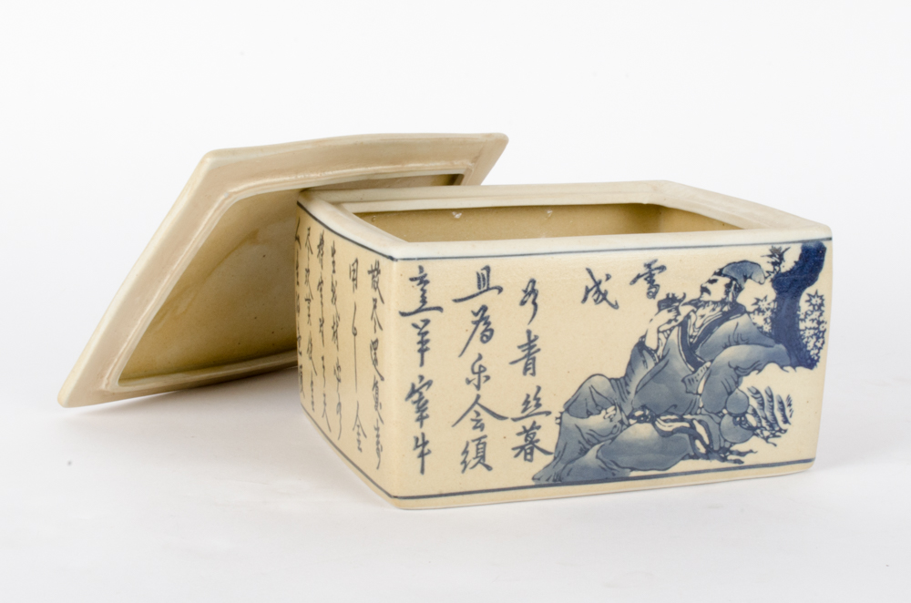 Chinese Ceramic Lidded Box