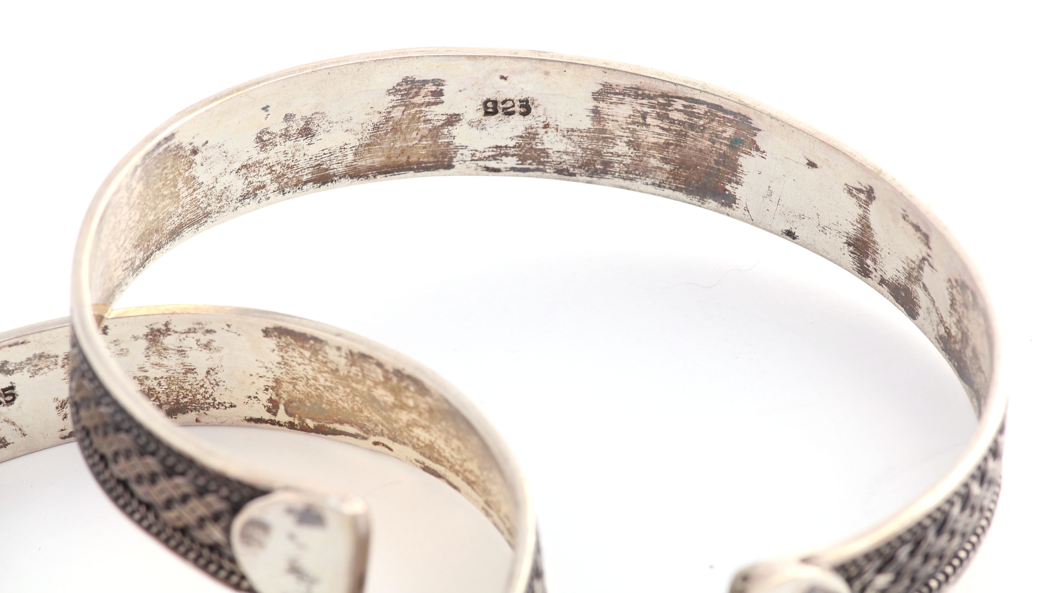 Pair of Silver Cuff Bracelets