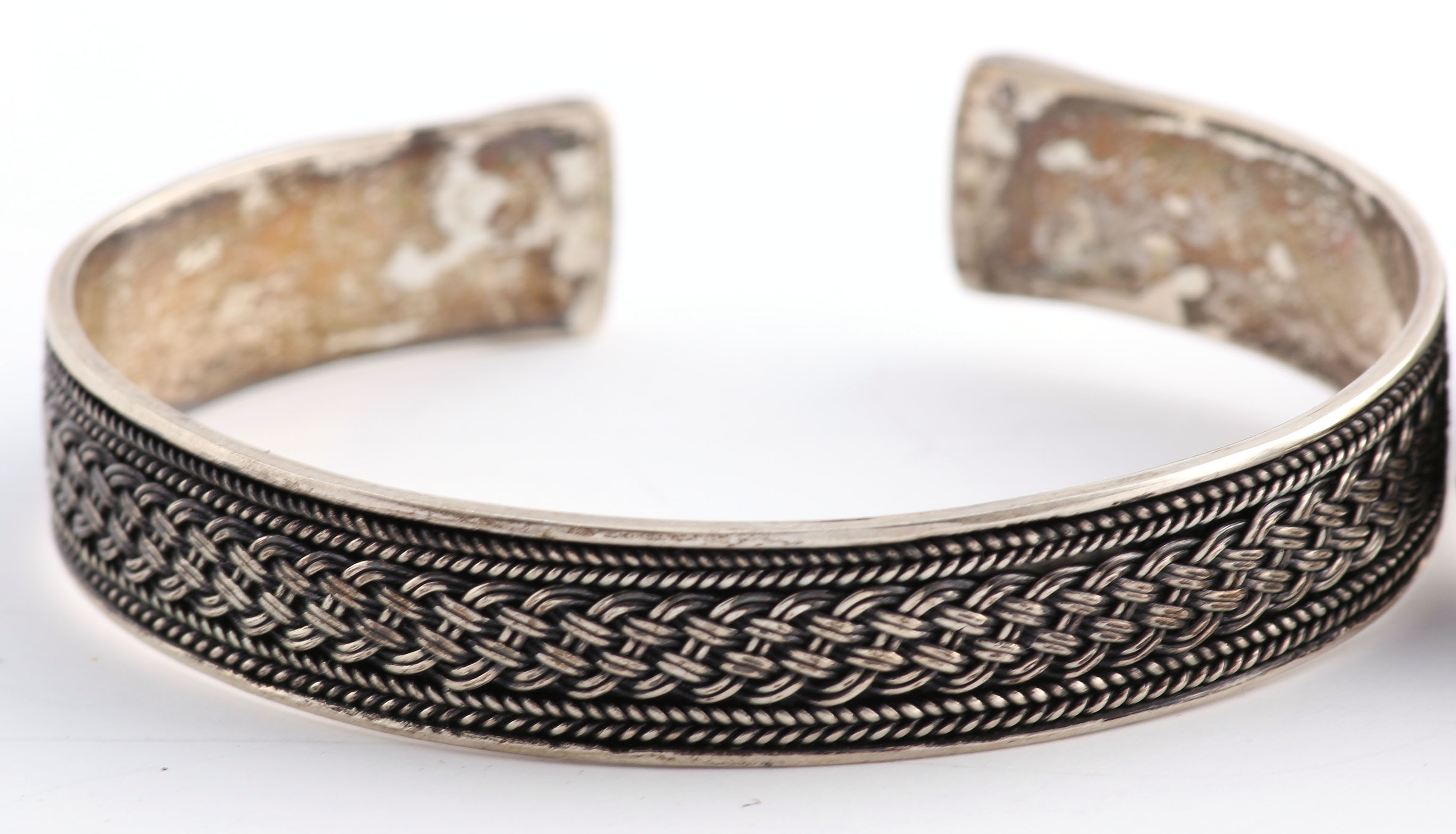 Pair of Silver Cuff Bracelets