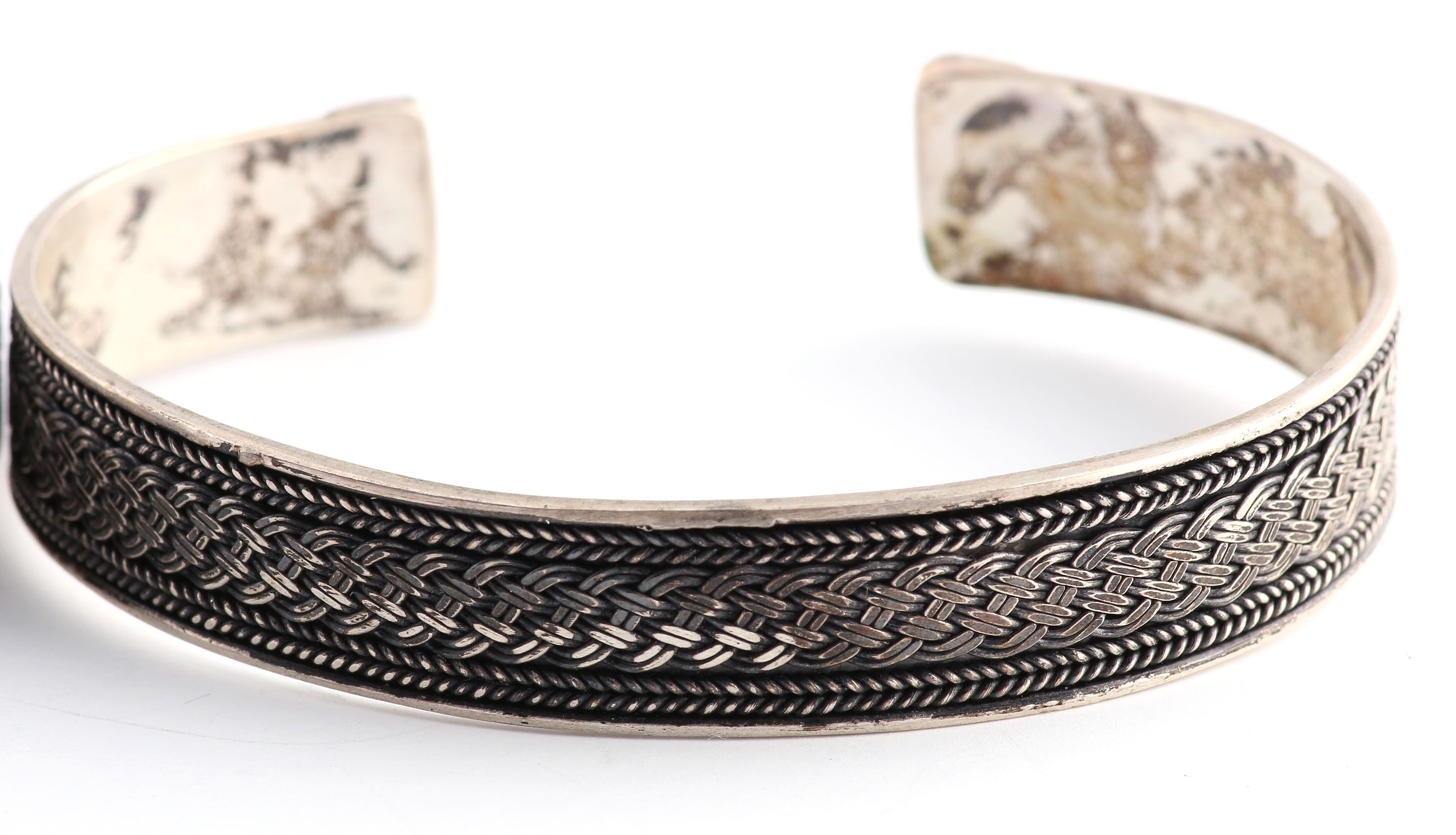 Pair of Silver Cuff Bracelets