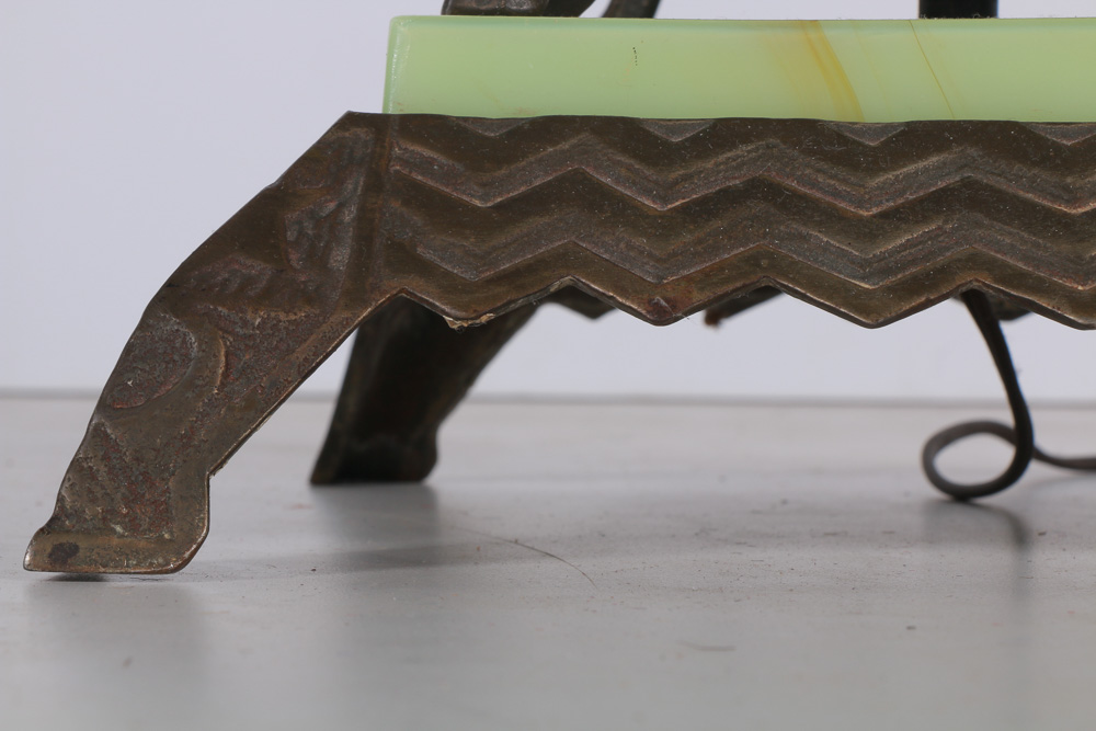 Vintage Jadite and Glass Globe Floor Lamp