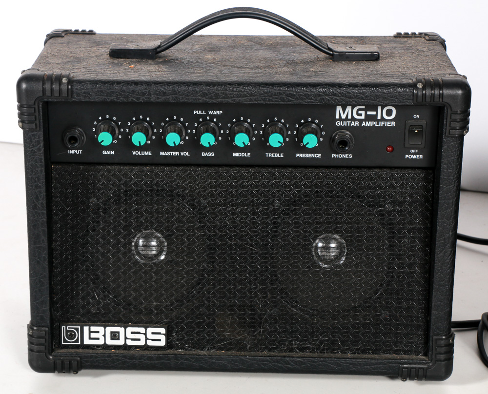 Crate and Boss Guitar Amplifiers
